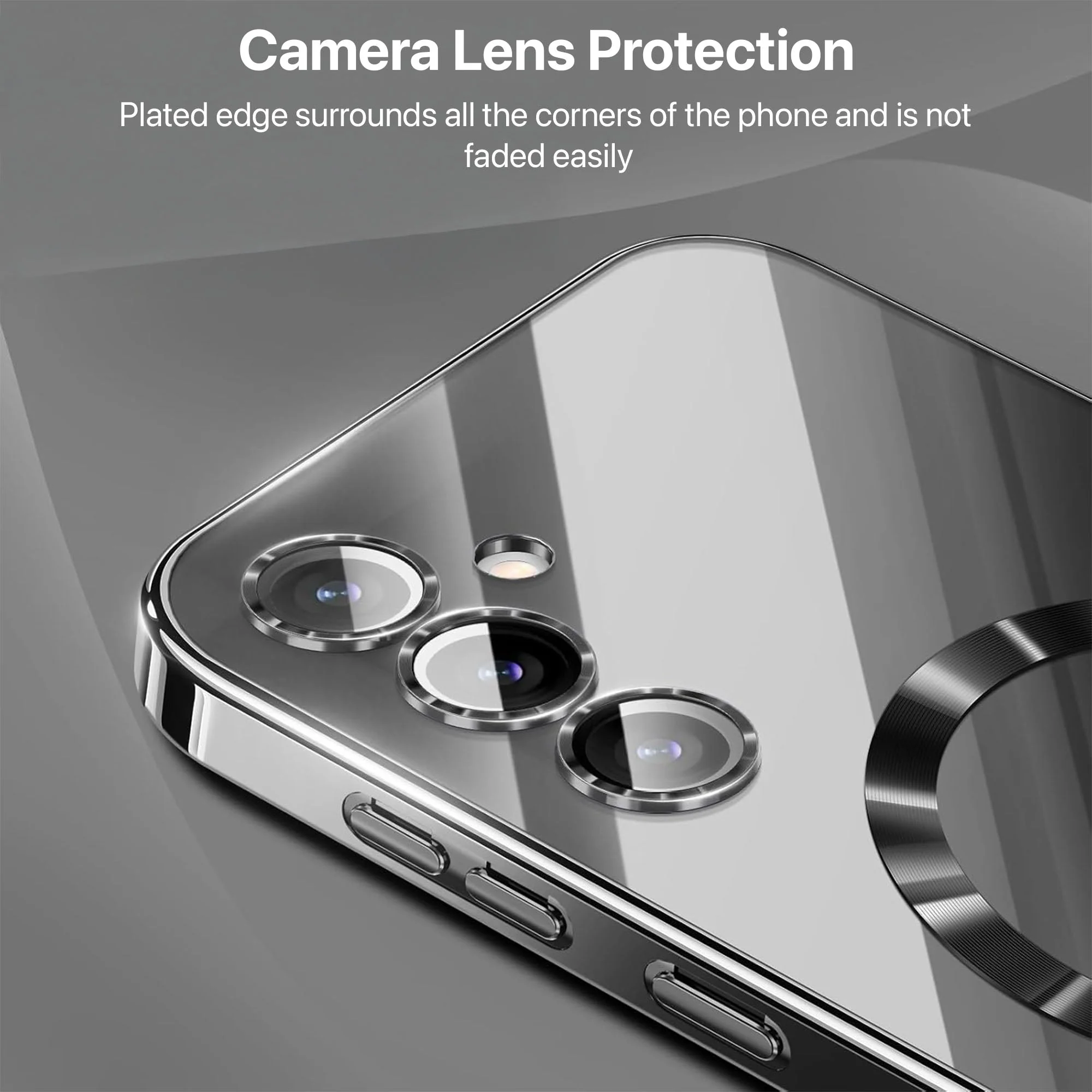 Vaku ® Samsung Galaxy S24 Plus Luxury Electroplated Magnetic Magsafe Camera Protection TPU Back Cover Case - Image 11