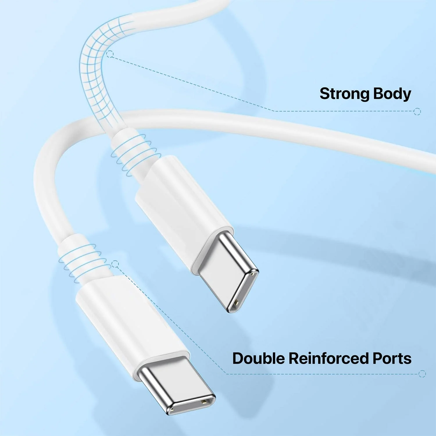 VAKU ® Type-C To Type-C 30W Fast Charging Cable For iPhone 17 /16 /15 Series, Samsung and Android Devices - Image 5