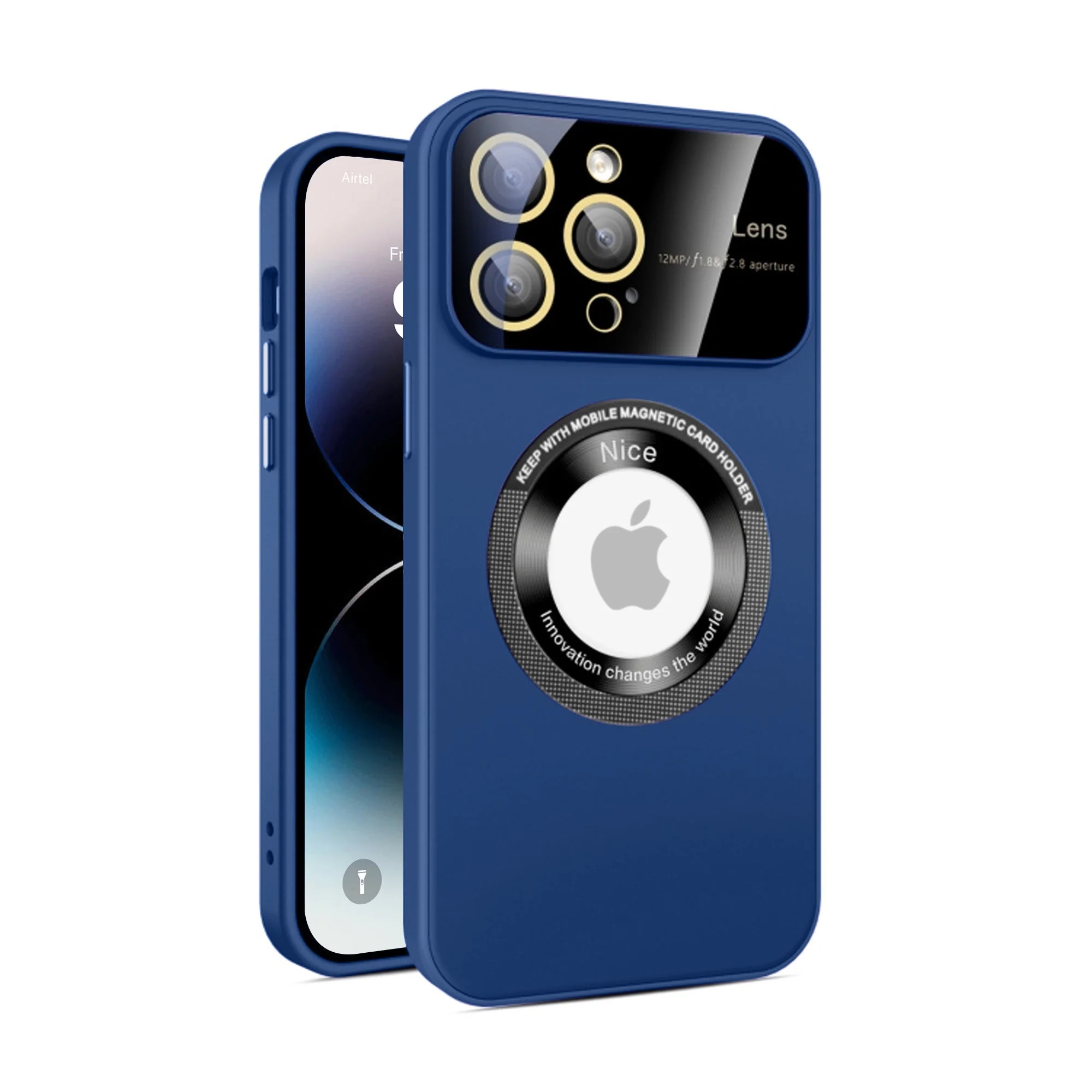 Vaku® Apple iPhone 14 Pro Polarized Magnetic Magpro Camera Lens Protector Logo Hole Back Cover - Image 3