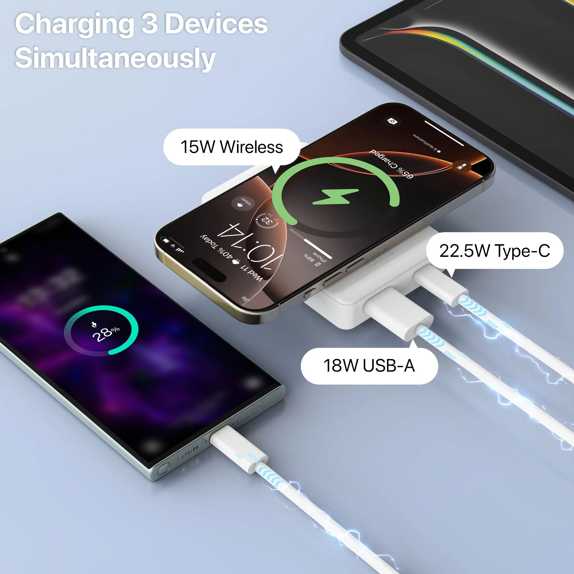 Vaku® Cylix MagPro 10000mAh Magnetic Wireless Power Bank Type C 15W Fast Charging Lithium Polymer Battery - Image 10