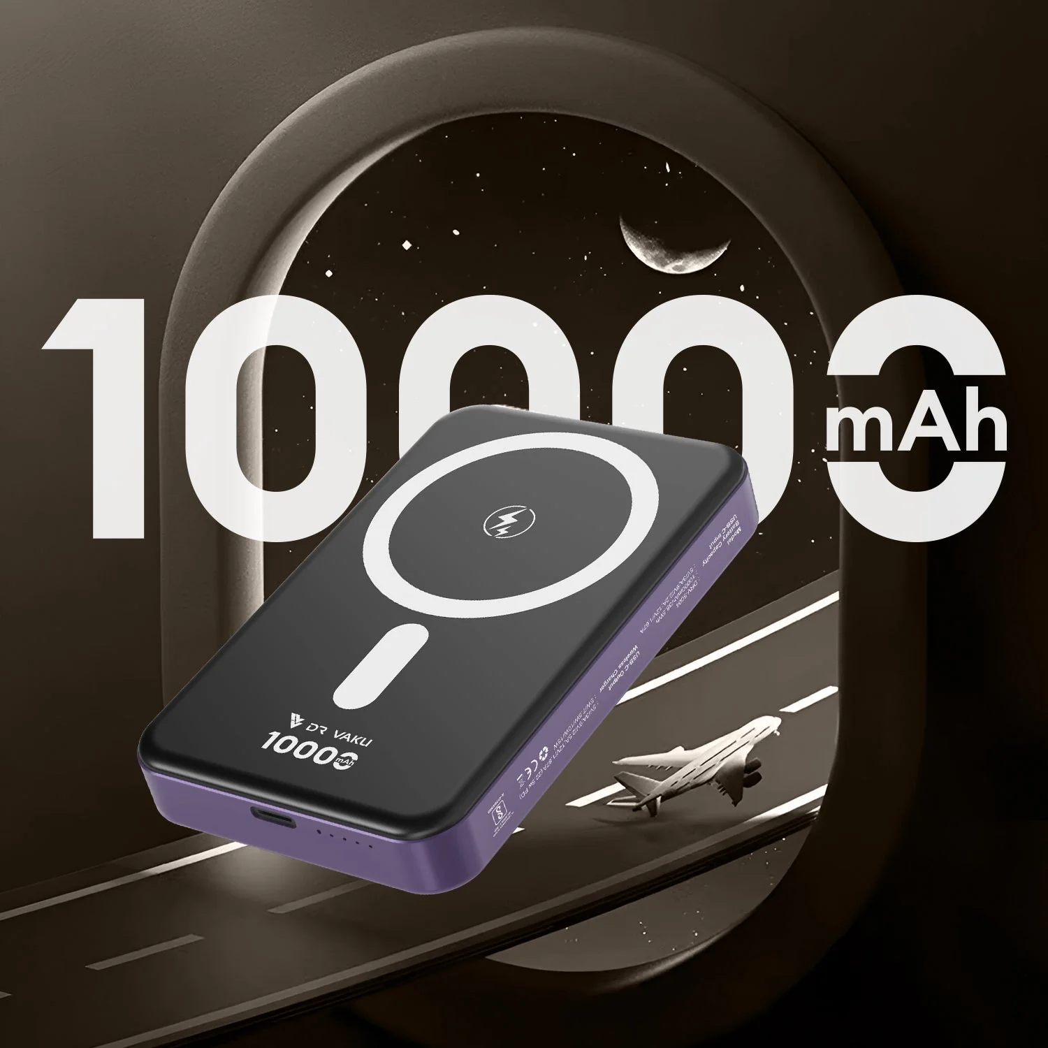 Vaku® Magforge MagPro 10000mAh Magnetic Wireless Power Bank 15w Magsafe & 22.5w PD Type C Fast Charging For iPhone 16/15/14/13 Series iWatch & Airpods - Image 2