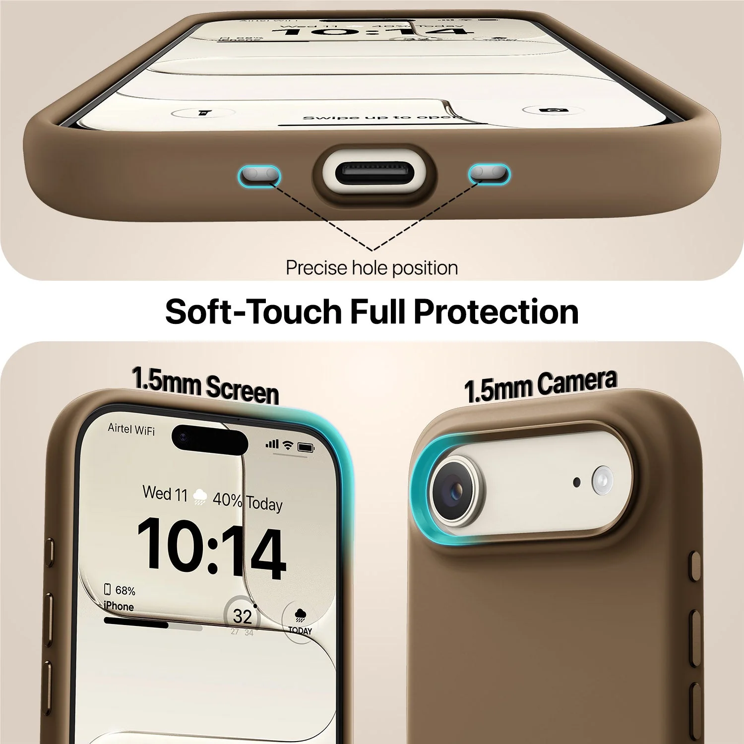 Vaku Luxos ® Apple iPhone 17 Air Liquid Silicone Slim Protective Shockproof Phone Back Cover with Anti-Scratch Microfiber Lining - Image 8