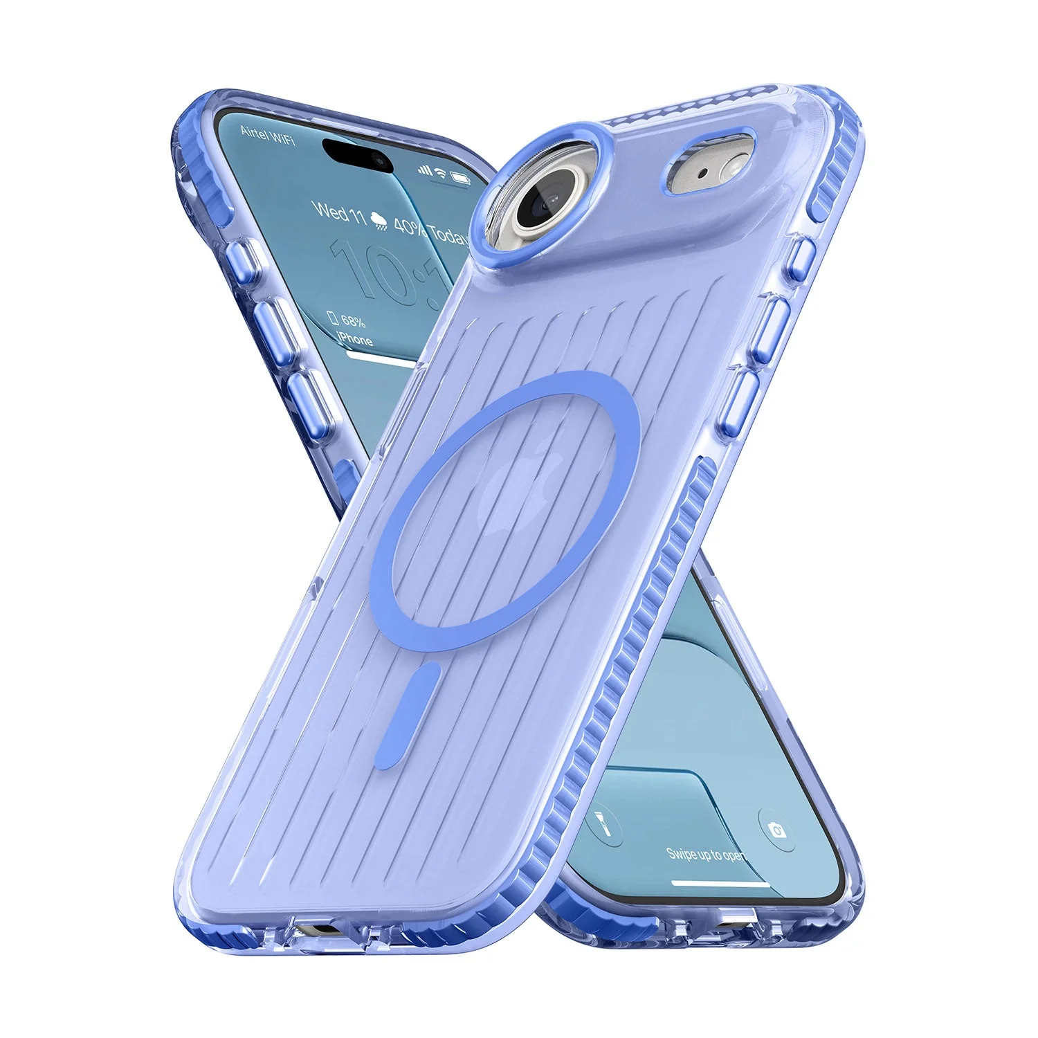 Vaku Luxos ® Apple iPhone 17 Air Zyden Magpro Scratch Resistant Military-Grade Protection Case With Metal Camera Ring Screen Protector Shockproof Back Cover - Image 3