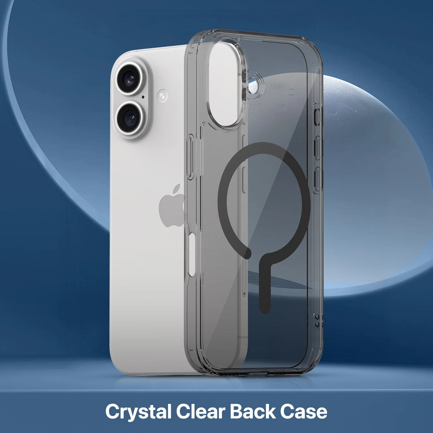 Vaku Luxos ® Apple iPhone 17 Glassy Magpro Smokey Transparent TPU Case Shockproof Non-Yellowing Scratch Resistant Military Grade Protection Screen Protector Back Cover - Image 3