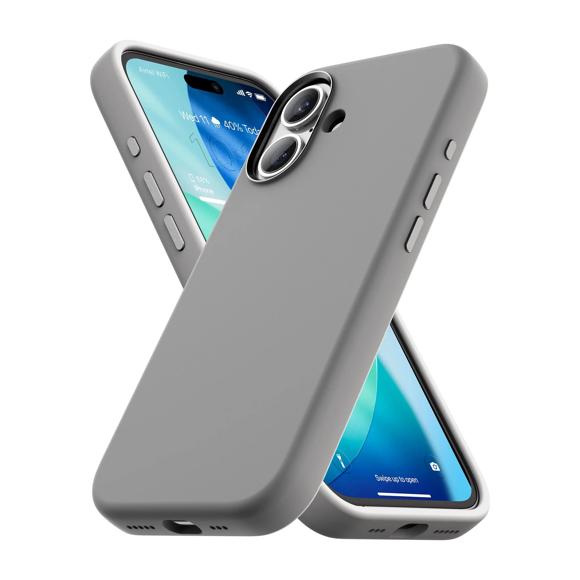 Vaku Luxos ® Apple iPhone 17 Liquid Silicone Slim Protective Shockproof Phone Back Cover with Anti-Scratch Microfiber Lining - Image 2