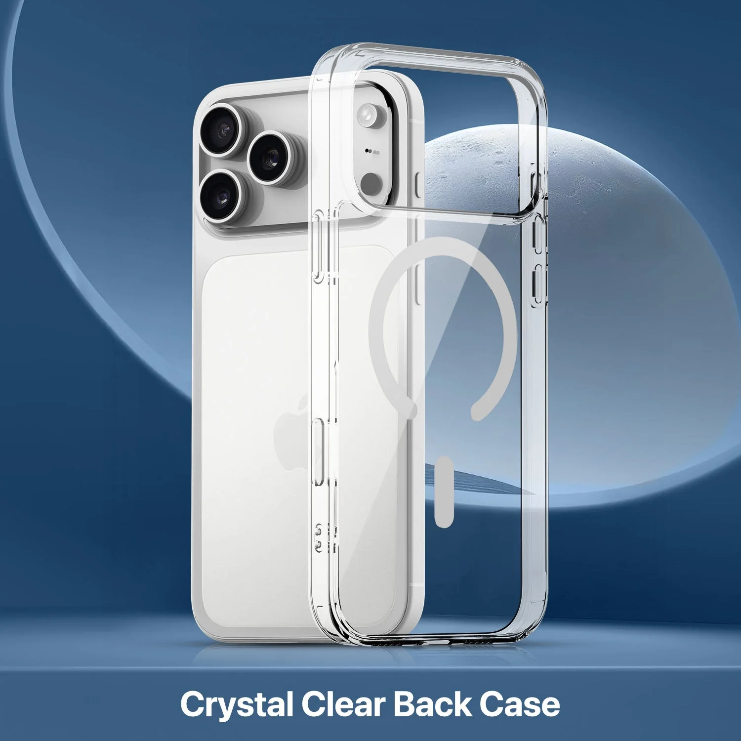 Vaku Luxos ® Apple iPhone 17 Pro Glassy MagPro Clear TPU Shockproof Scratch Resistant Military-Grade Protection Back Cover - Image 3