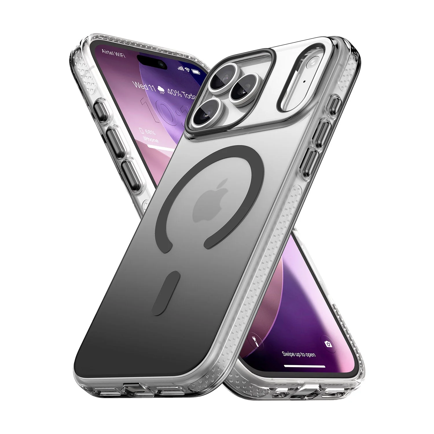 Vaku Luxos ® Apple iPhone 17 Pro Max Triton Magpro Dual Matte Tone Scratch Resistant Camera Screen Protector Shockproof Protective Back Cover - Image 3