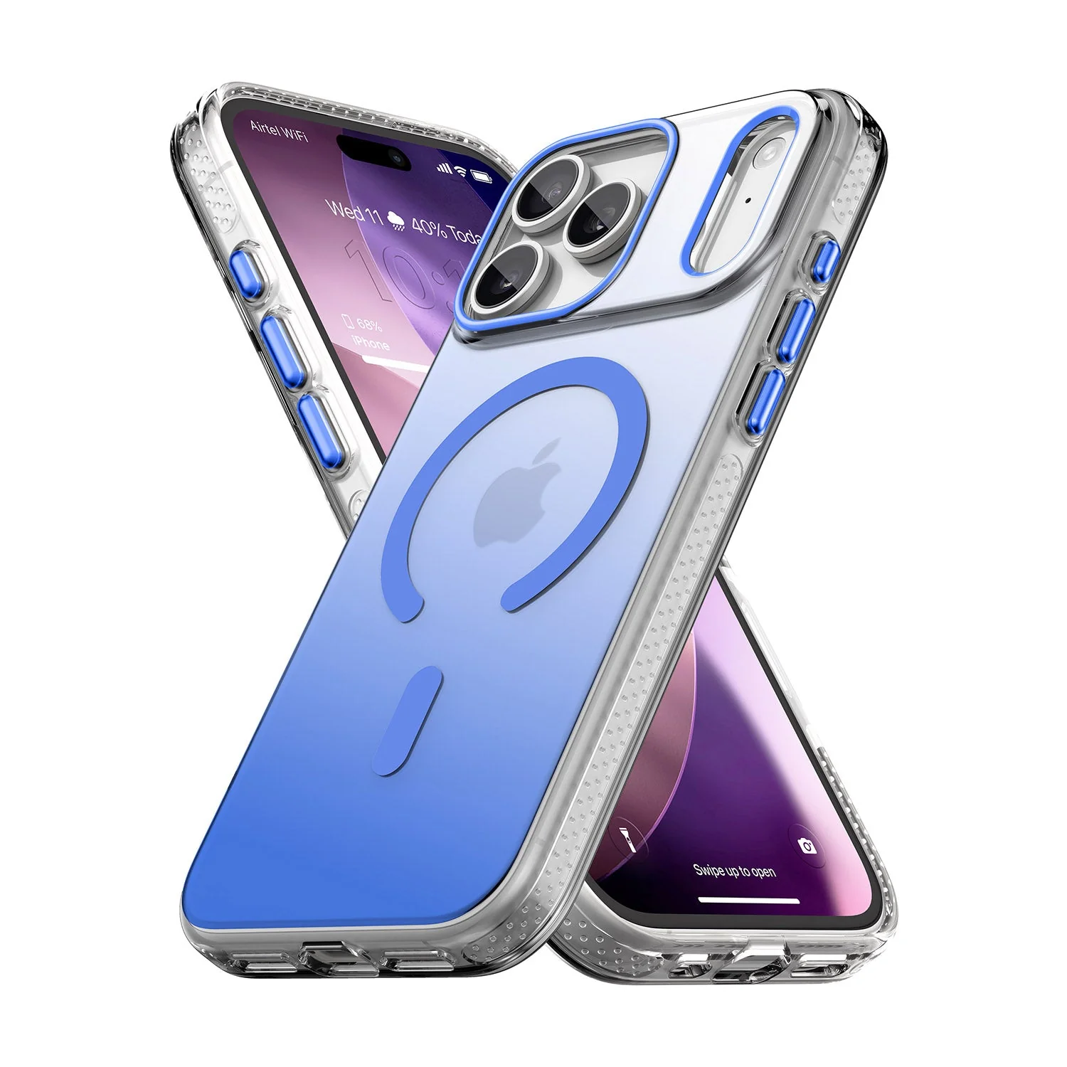 Vaku Luxos ® Apple iPhone 17 Pro Triton Magpro Dual Matte Tone Scratch Resistant Camera Screen Protector Shockproof Protective Back Cover - Image 2