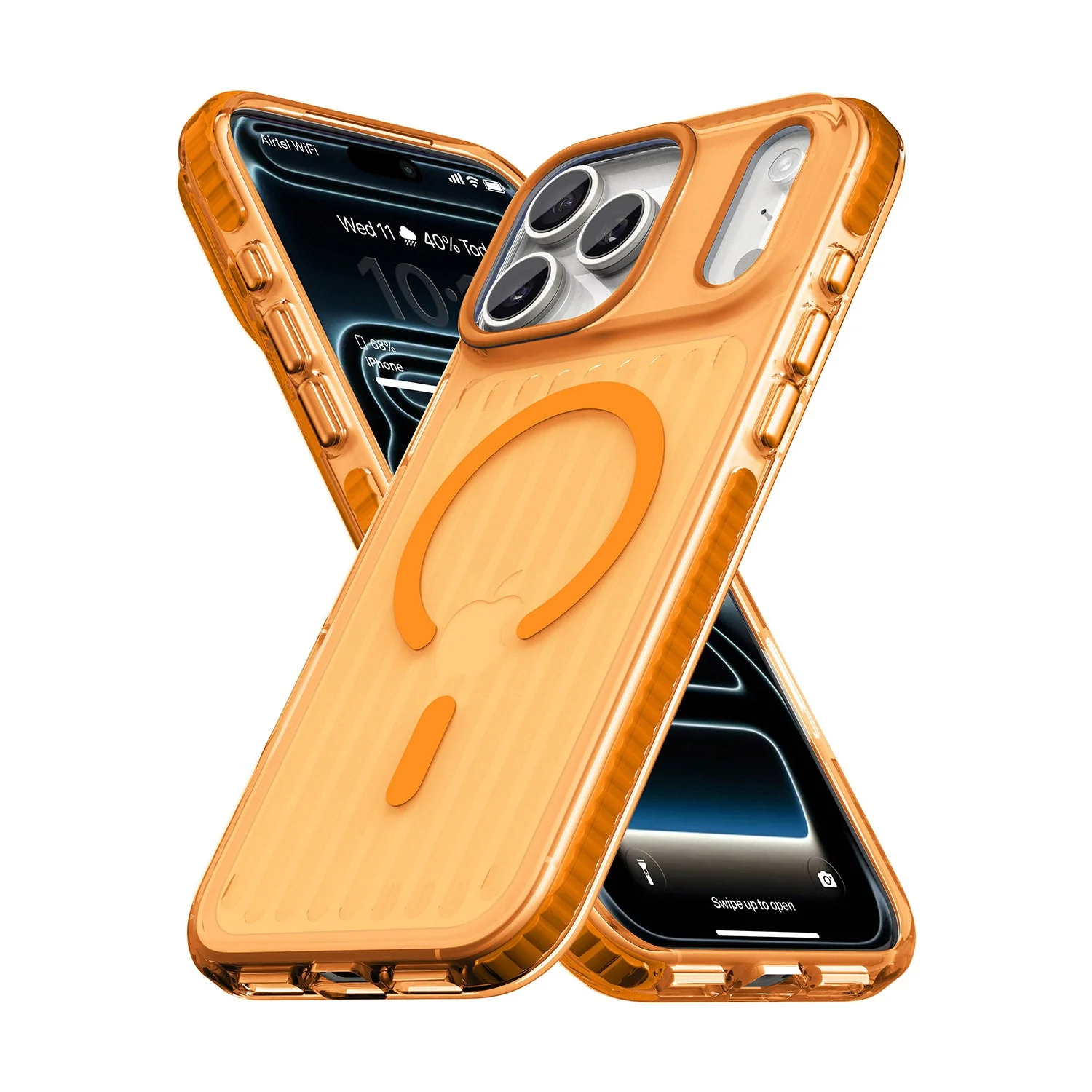 Vaku Luxos ® Apple iPhone 17 Pro Zyden Magpro Scratch Resistant Military-Grade Protection Case With Metal Camera Ring Screen Protector Shockproof Back Cover - Image 4