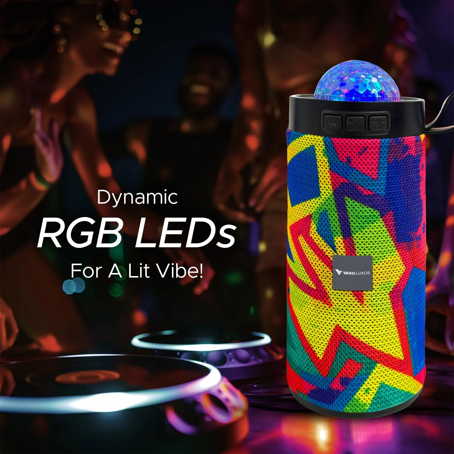 Vaku Luxos ® Groovio 15W Portable Bluetooth Party Speaker - Image 3