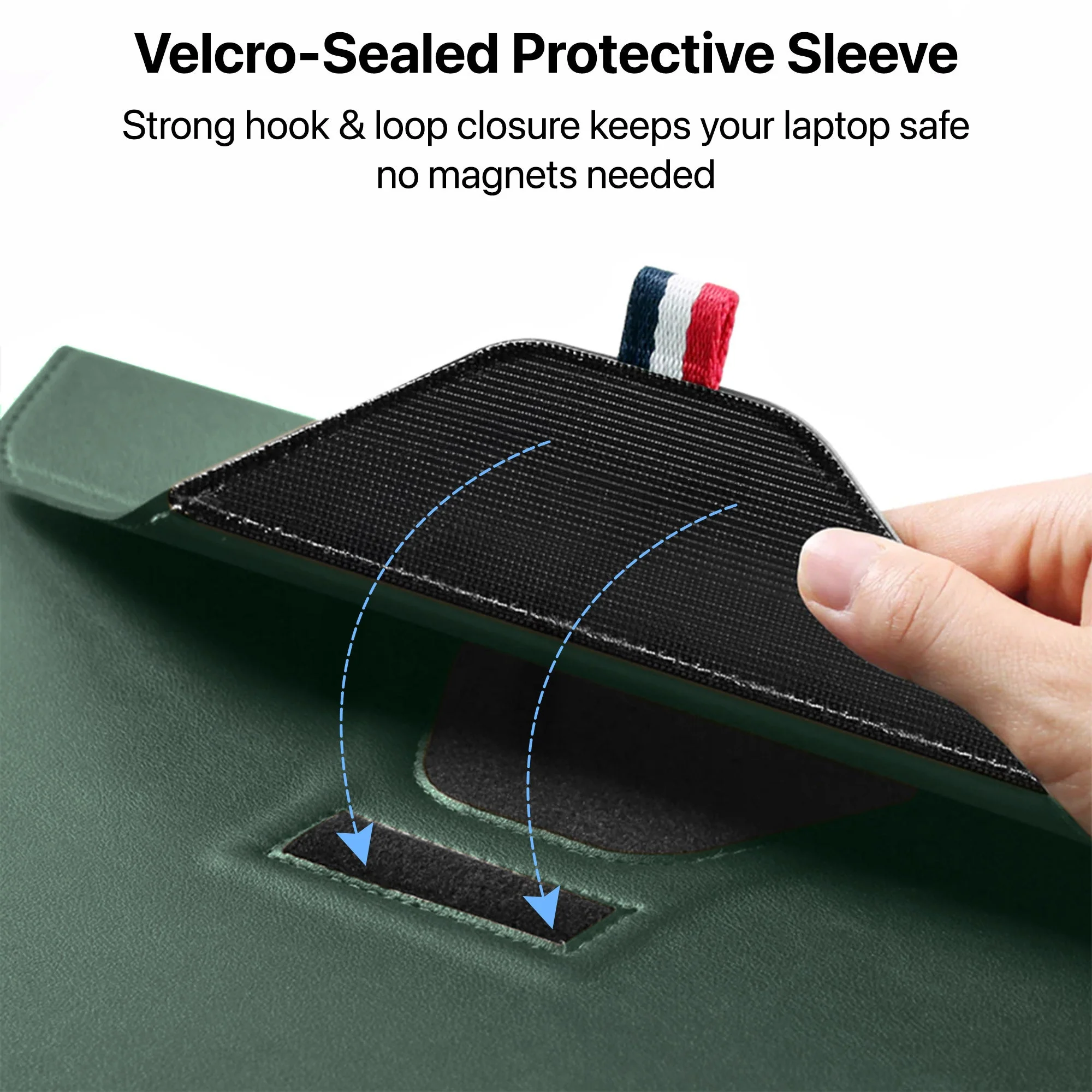 Vaku Luxos ® URBANMATE MacBook & Laptop Sleeve 13/14 Inch Vegan Leather Ultra-Thin Protection Sleeve With Built-in Stand - Image 4