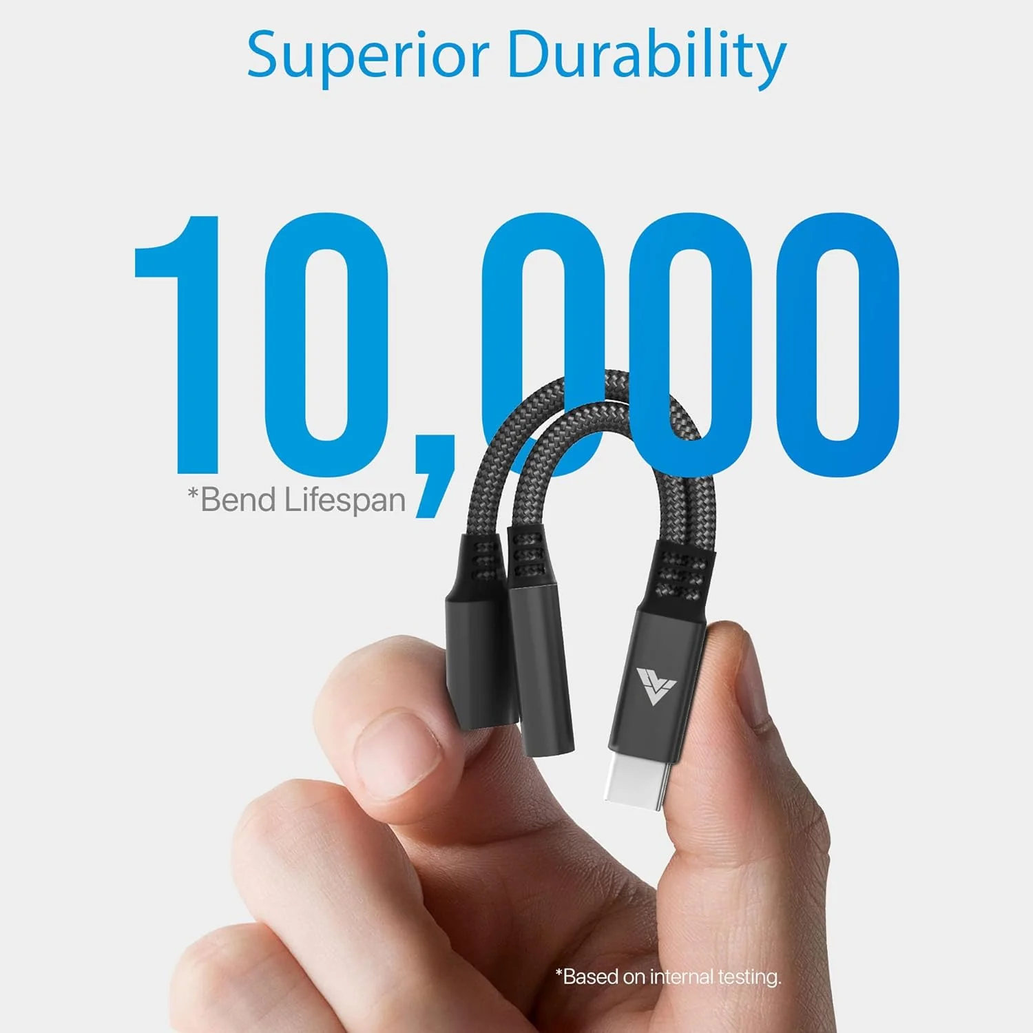 Vaku Luxos® DigiCoder 2in1 Type C to 3.5 mm Jack + USB C Charging & Digital Audio 24-bit DAC 3.5mm Connector Aux Cable, Headphone, Earphone Converter Splitter for Samsung, Oneplus, iPhone - Image 6