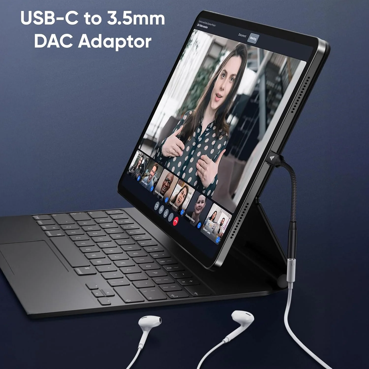 Vaku Luxos® SonicArc Type C to 3.5 mm Jack Digital Audio DAC 24-bit/96KHz 3.5mm Connector Aux Cable, Headphone, Earphone USB C Converter for iPhone 16/15, Samsung, Oneplus, Other Phone - Image 3
