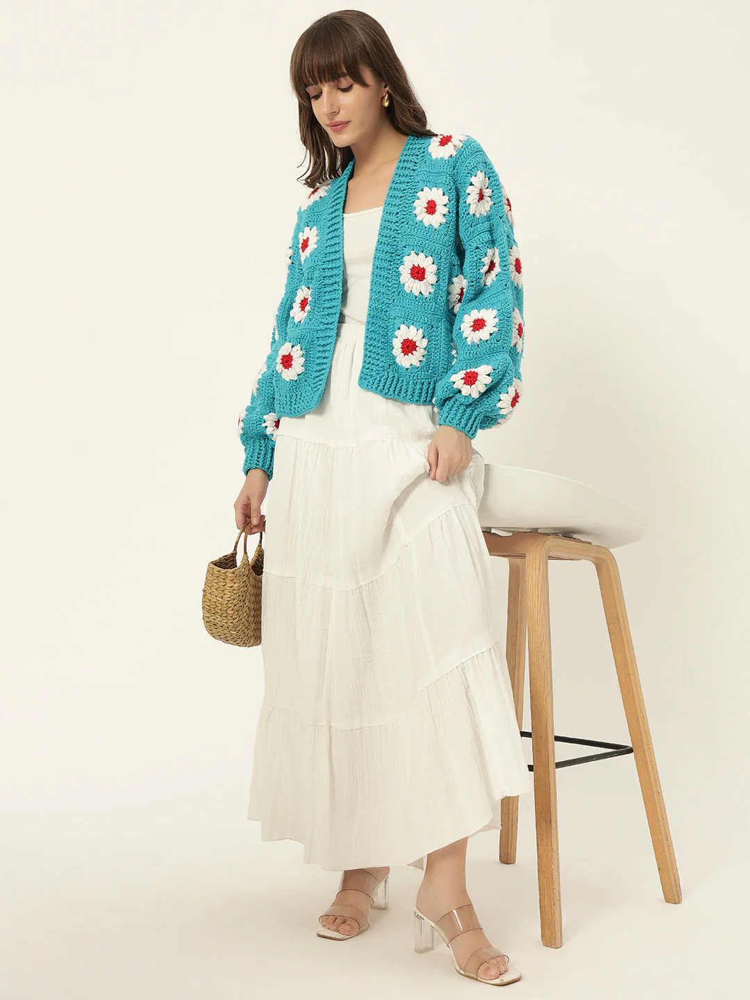Vancouver Picnic Cardigan - SkyBlue - Image 2