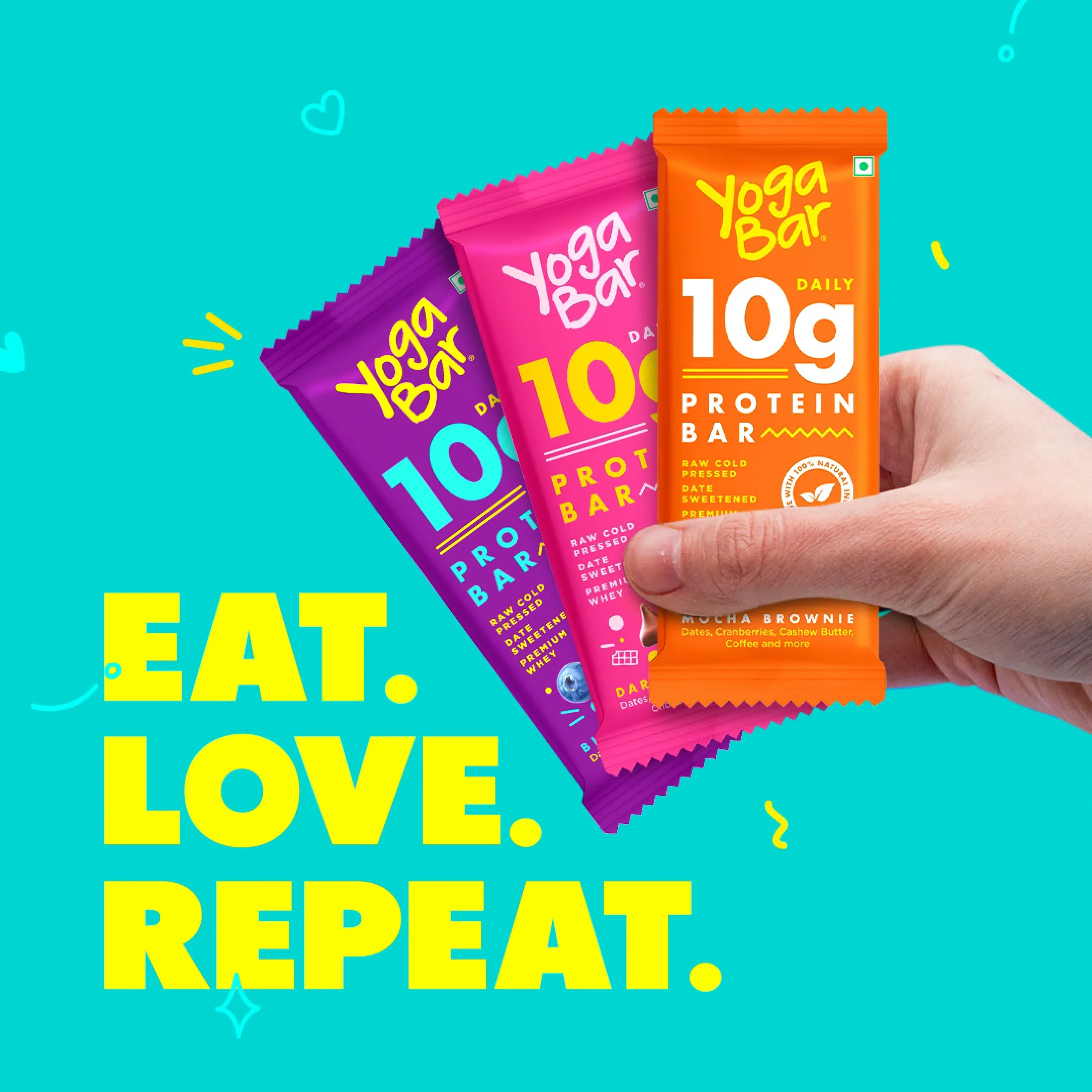 Variety Pack 10g Protein Bar Box (Pack of 6) 300g - Image 4