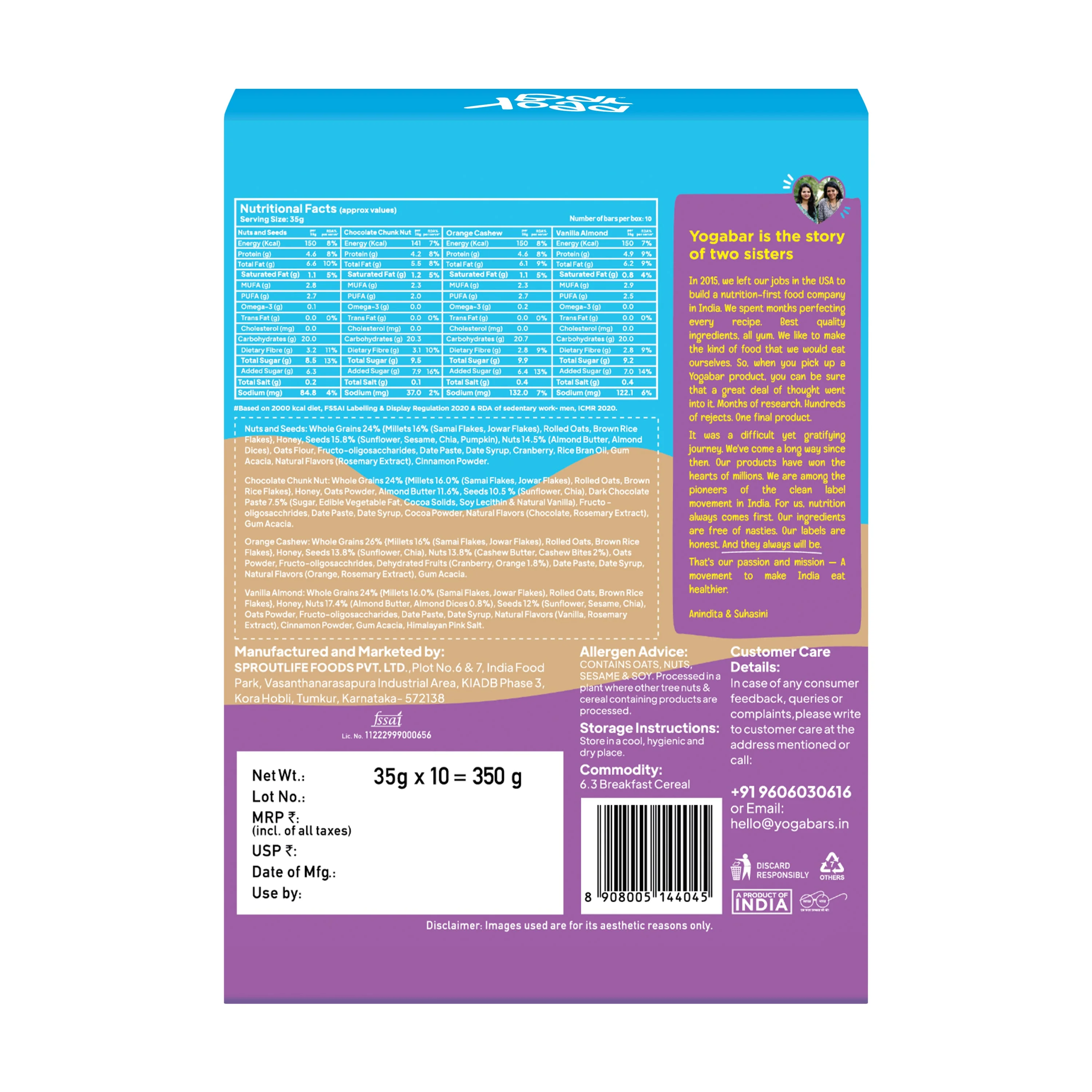 Variety Pack Energy Bar (Pack of 10) 350g - Image 2