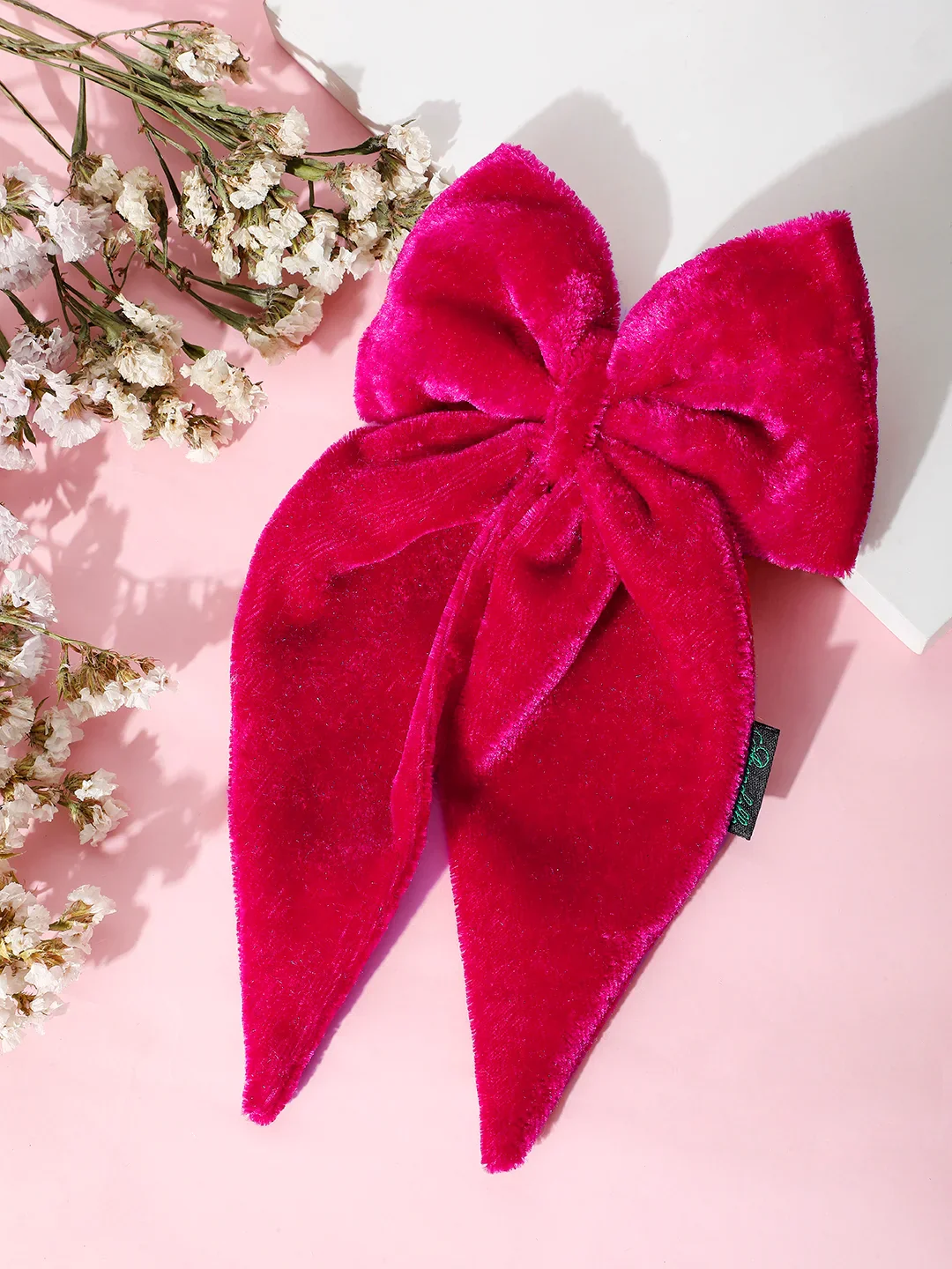 Velvet Long Tail Bow Hairpin: Anti-Breakage Hairclip - Image 2