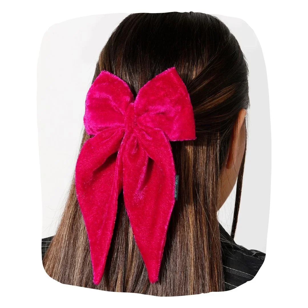 Velvet Long Tail Bow Hairpin: Anti-Breakage Hairclip - Image 22
