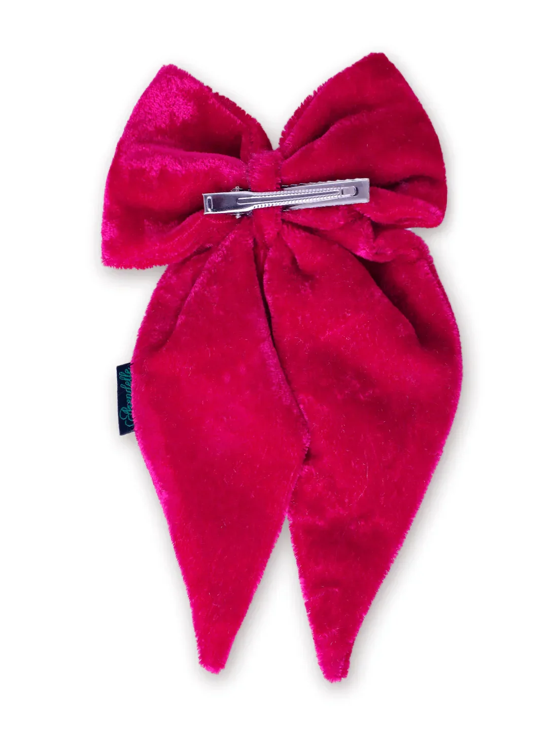 Velvet Long Tail Bow Hairpin: Anti-Breakage Hairclip - Image 5