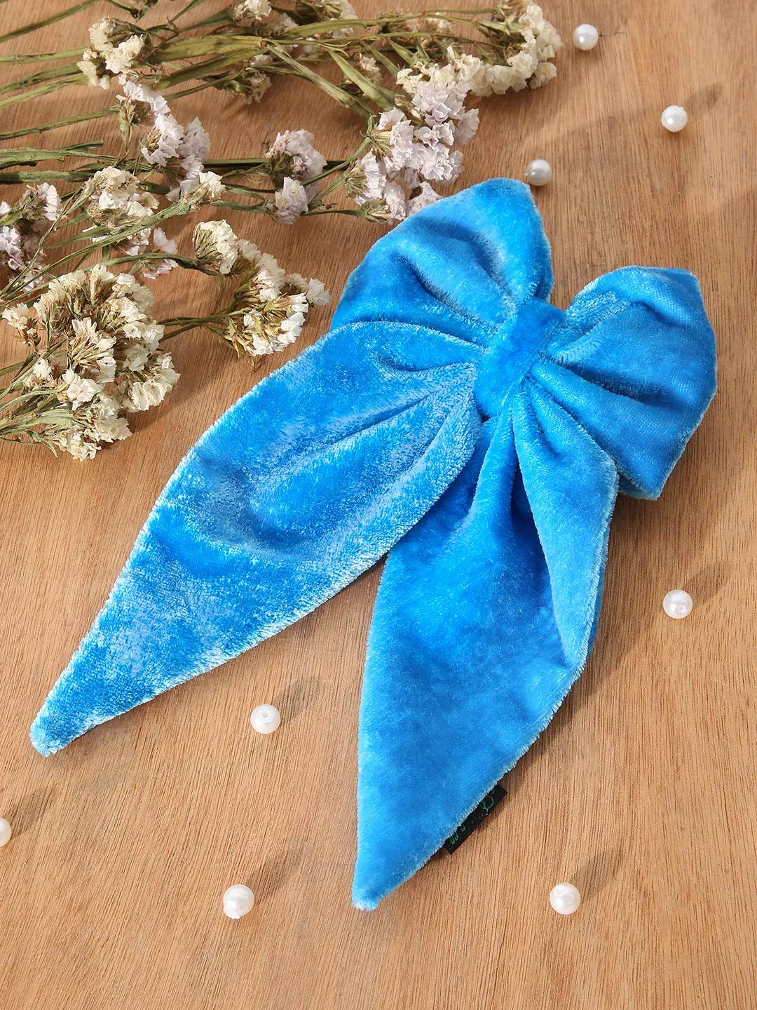 Velvet Long Tail Bow Hairpin: Anti-Breakage Hairclip - Image 6