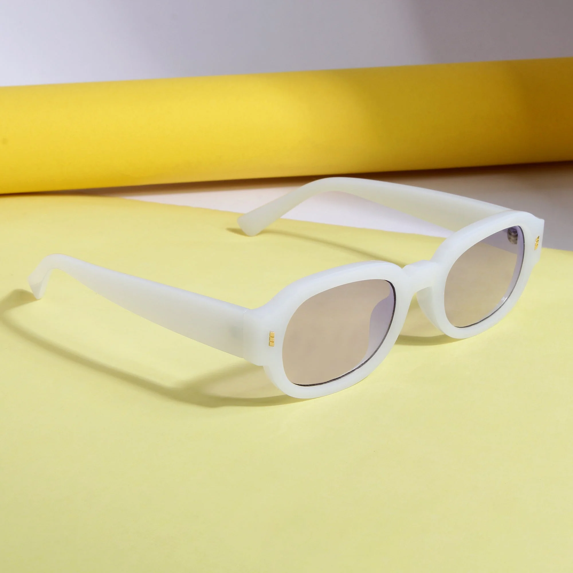 Venom Purple Oval Sunglasses