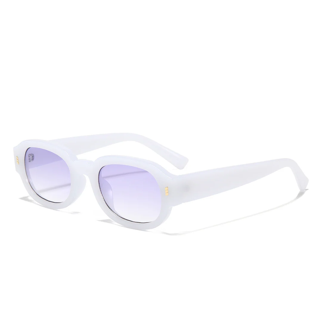 Venom Purple Oval Sunglasses - Image 5