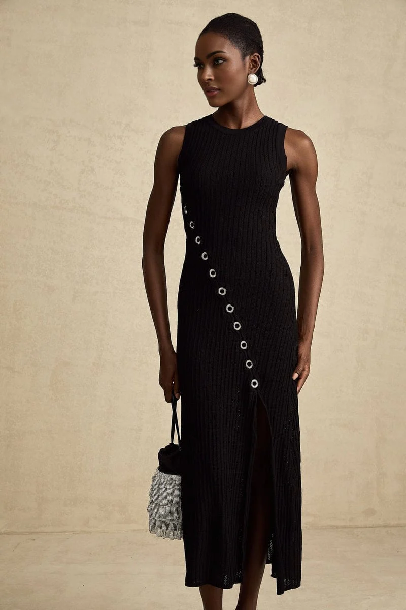 Veronica Sandro Knit Midi Dress - Image 2