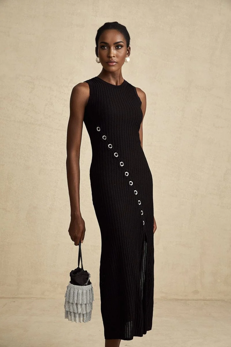 Veronica Sandro Knit Midi Dress - Image 4