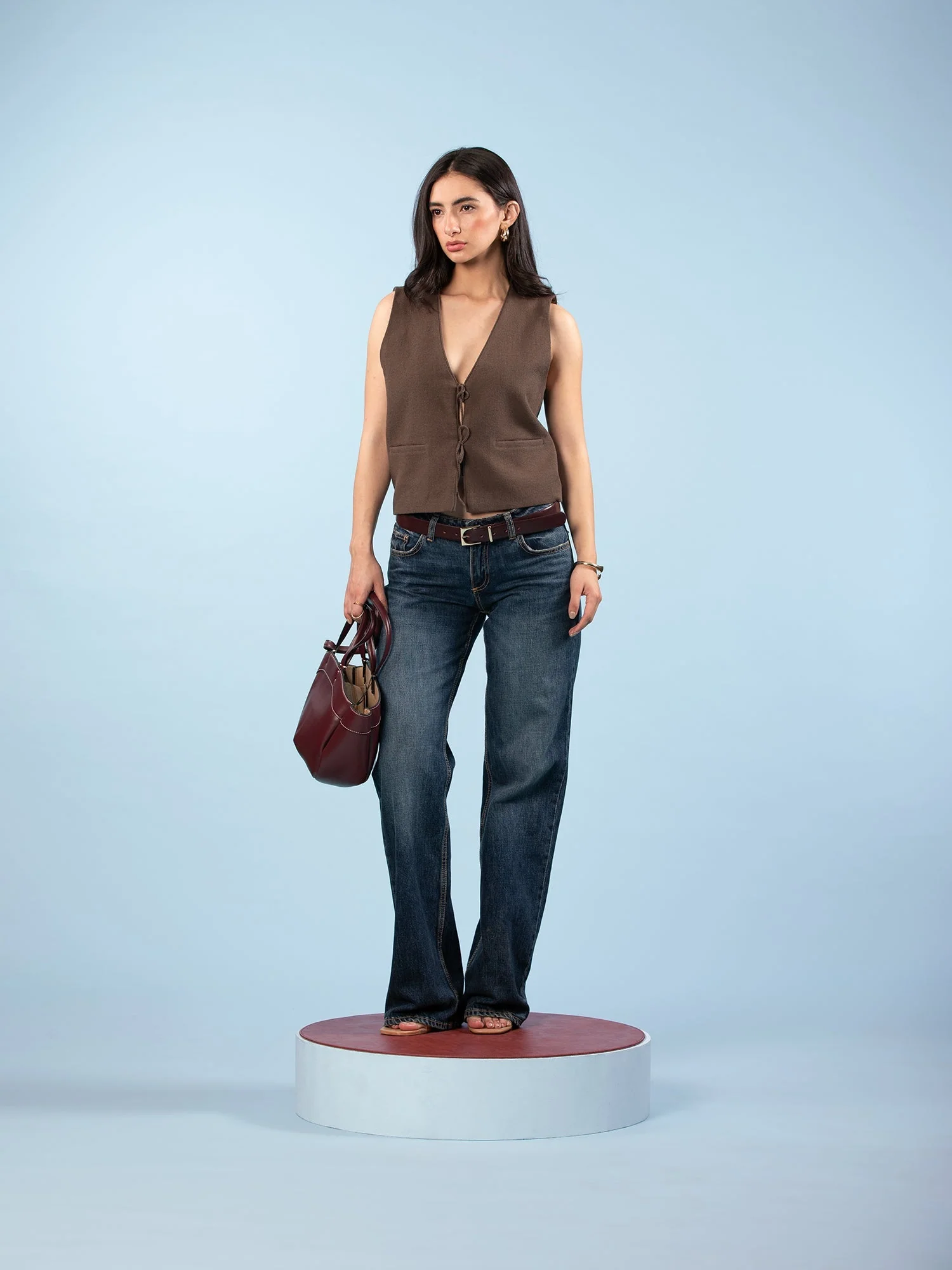 Vest with Bow Closure - Image 3
