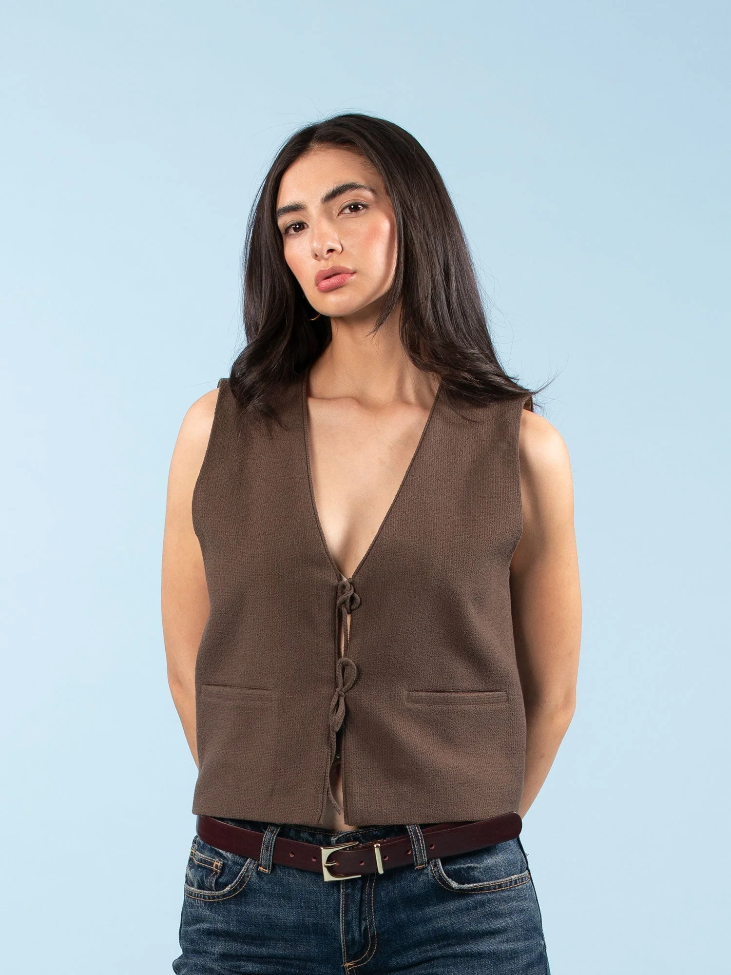 Vest with Bow Closure - Image 5