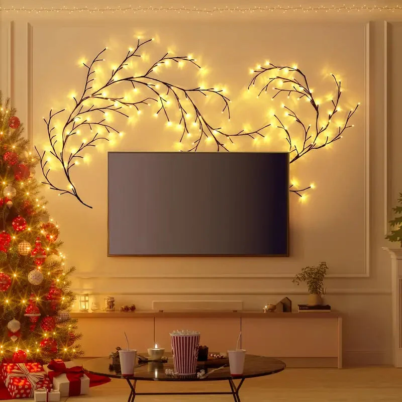 VineGlow: Enchanted Willow Vine Tree Light with 160 LED Fairy Lights & Remote Control for Magical Home Décor - Image 4