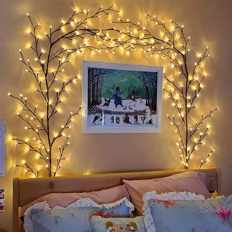 VineGlow: Enchanted Willow Vine Tree Light with 160 LED Fairy Lights & Remote Control for Magical Home Décor - Image 7