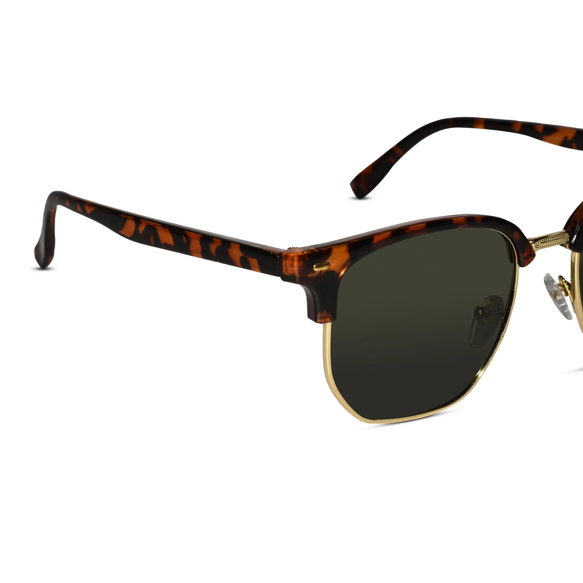 Vintage Animal Print Clubmaster Sunglasses - Image 3