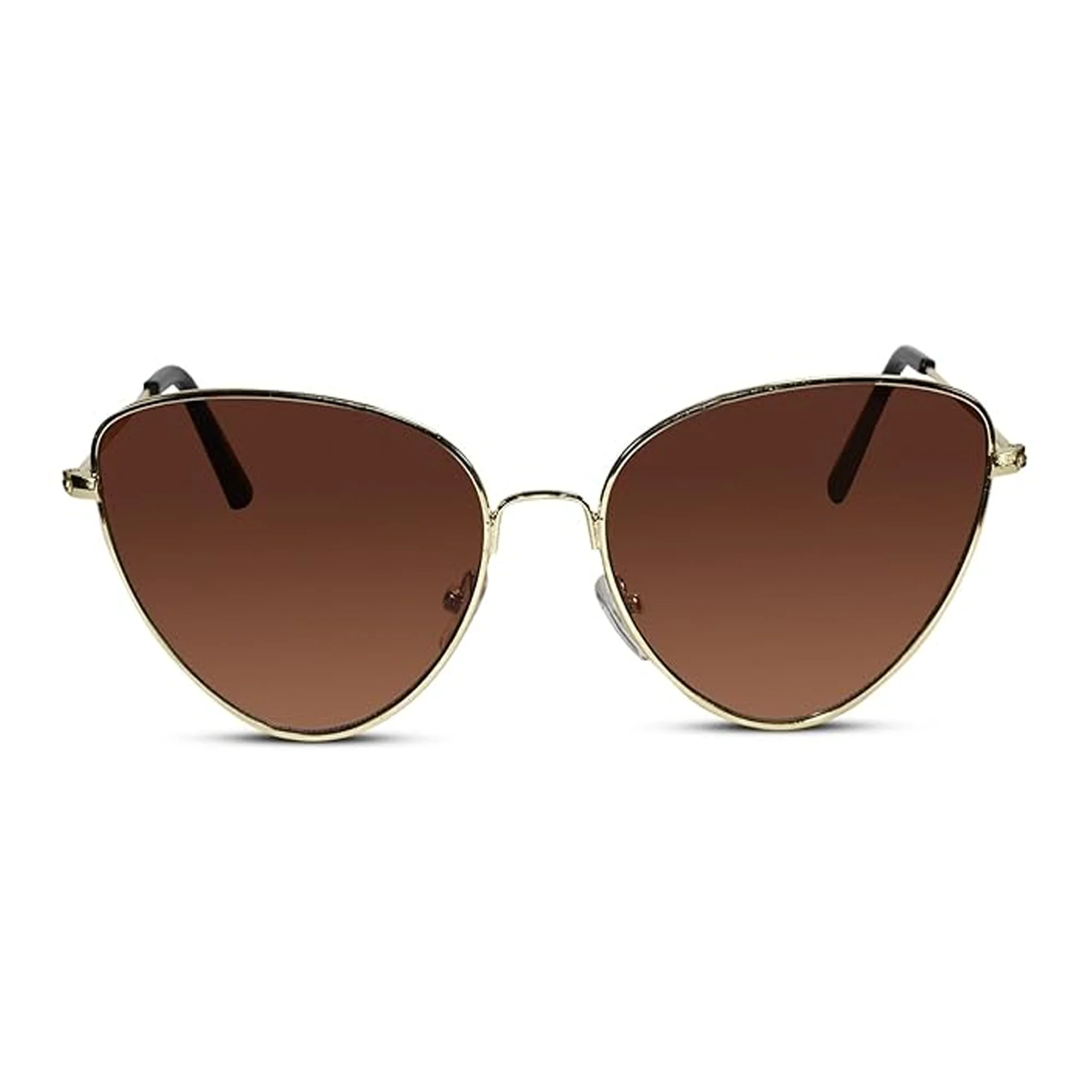 Vintage Golden Brown Cat Eye Sunglasses - Image 2