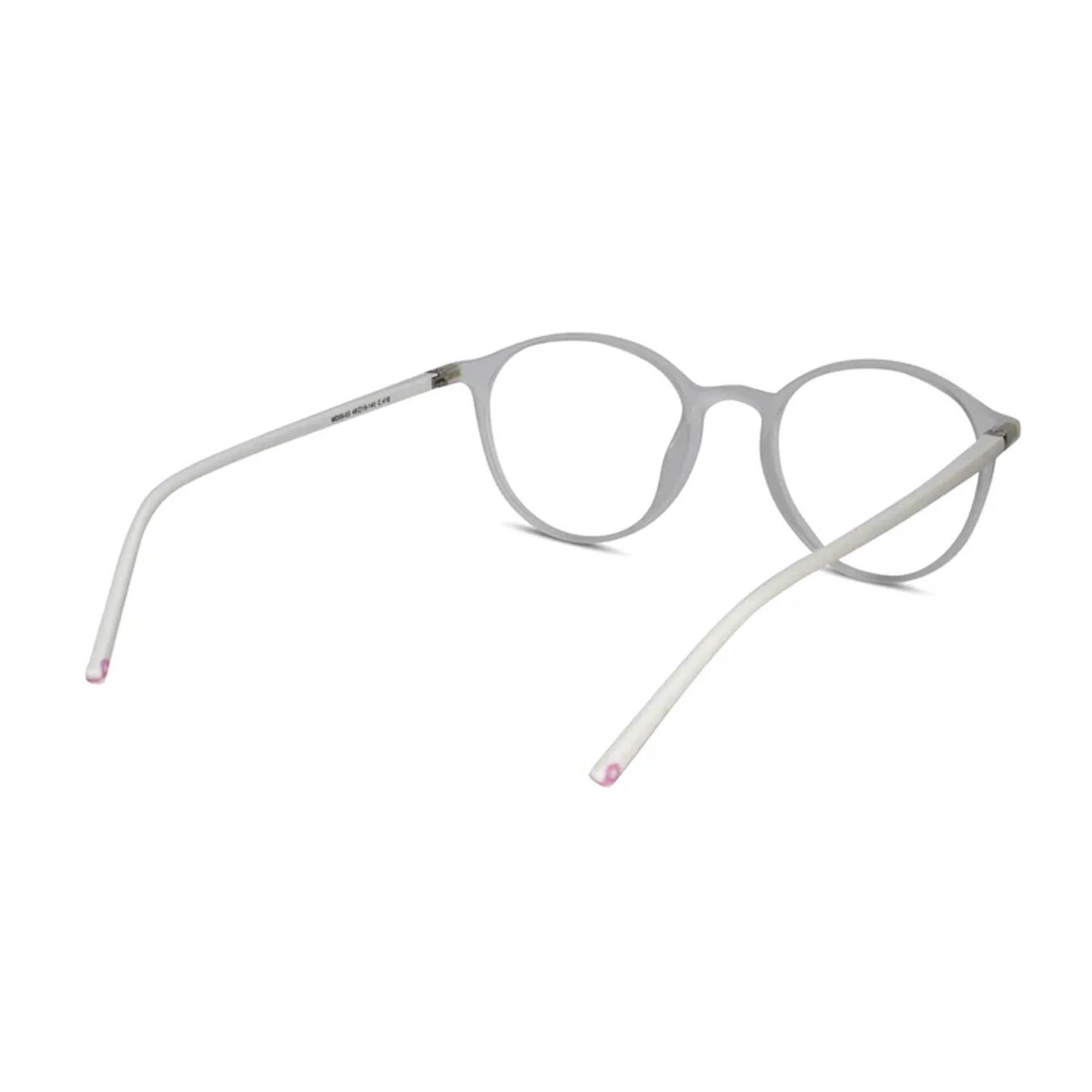 VINTAGE Ultra Light Matt White Round Eyeglasses - Image 3