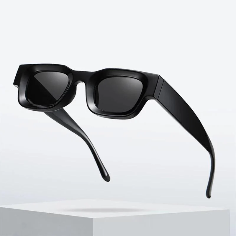 Vintage V1 Black Square Sunglasses - Image 19