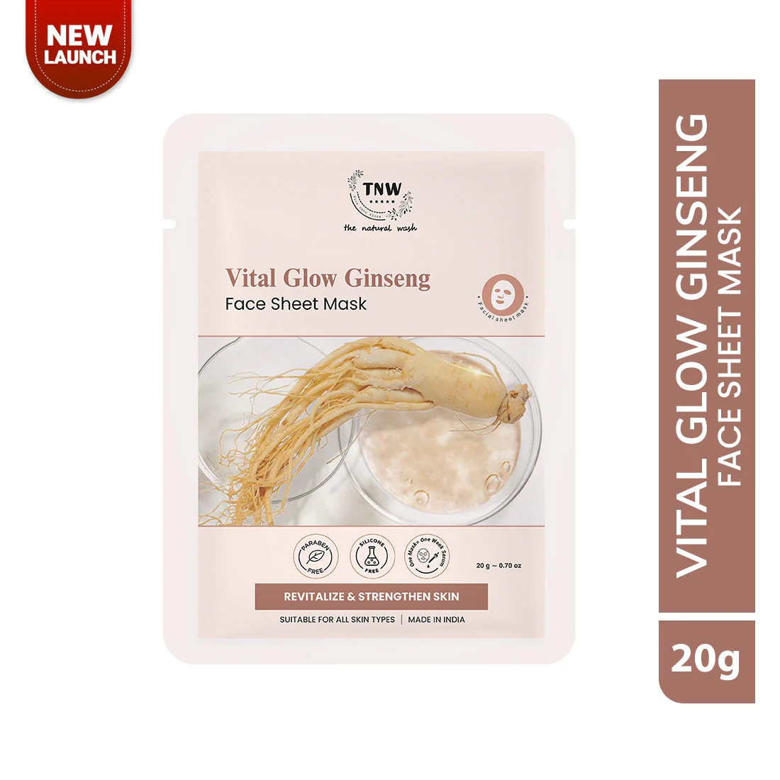 Vital Glow Ginseng Face Sheet Mask (SC)