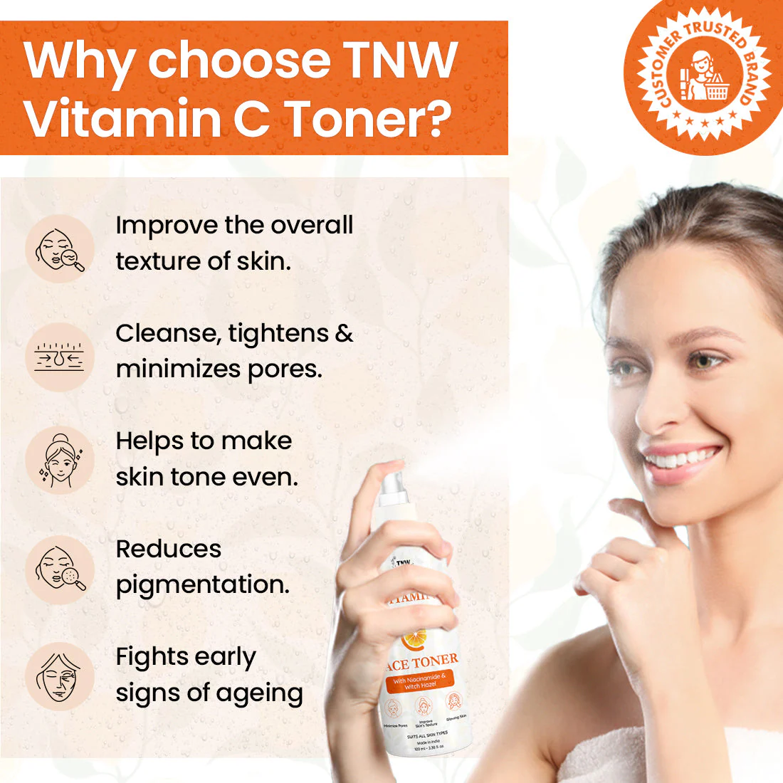 Vitamin C Toner With Niacinamide & Witch Hazel - Image 3