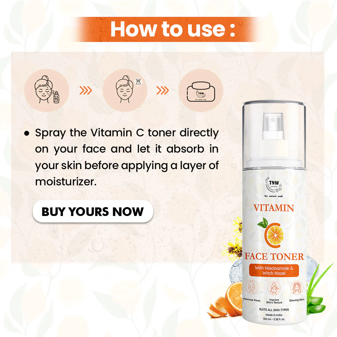 Vitamin C Toner With Niacinamide & Witch Hazel - Image 4