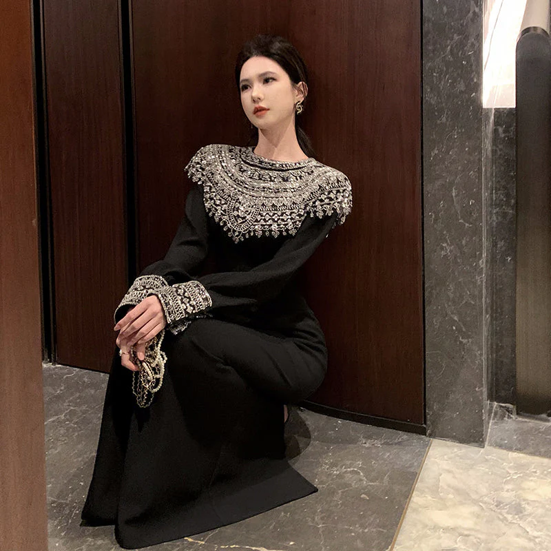 Vivian Long Black Dress