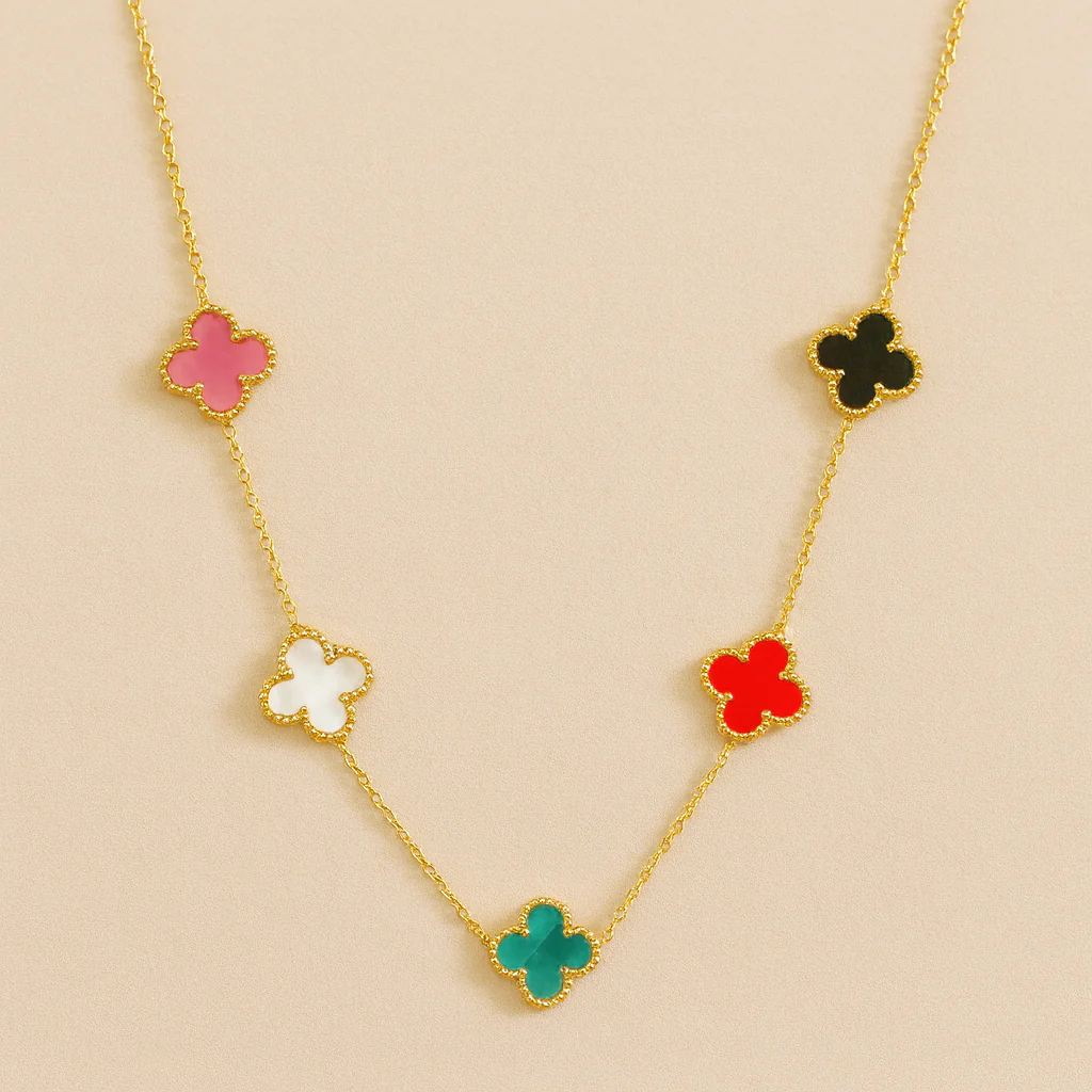 Vivid Clover Anti Tarnish Necklace - Image 5