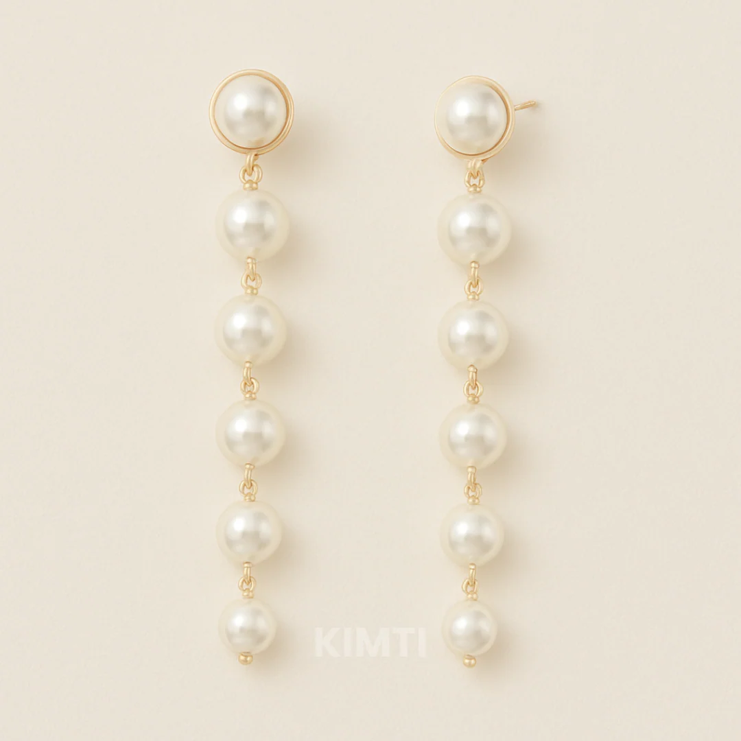 Vogue Vanity White Pearl Earring — Buy Any 5 for Rs. 599