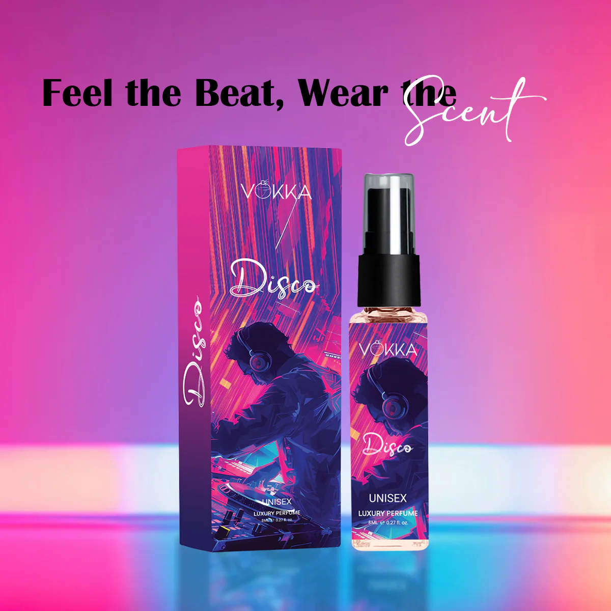 Vokka Pocket Perfume Disco 8ml | Unisex Luxury Long Lasting Leather Perfume For Men & Women | Woody Leather Scent Eau De Parfum | EDP Fragrance for Gift | Notes: Spicy Agarwood Leathery - Image 4