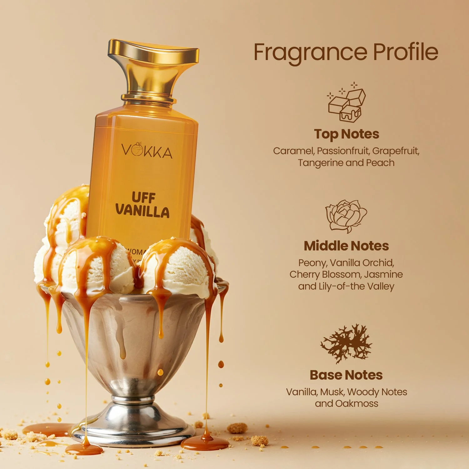 Vokka Uff Vanilla For Woman 100ml Perfume - Image 4