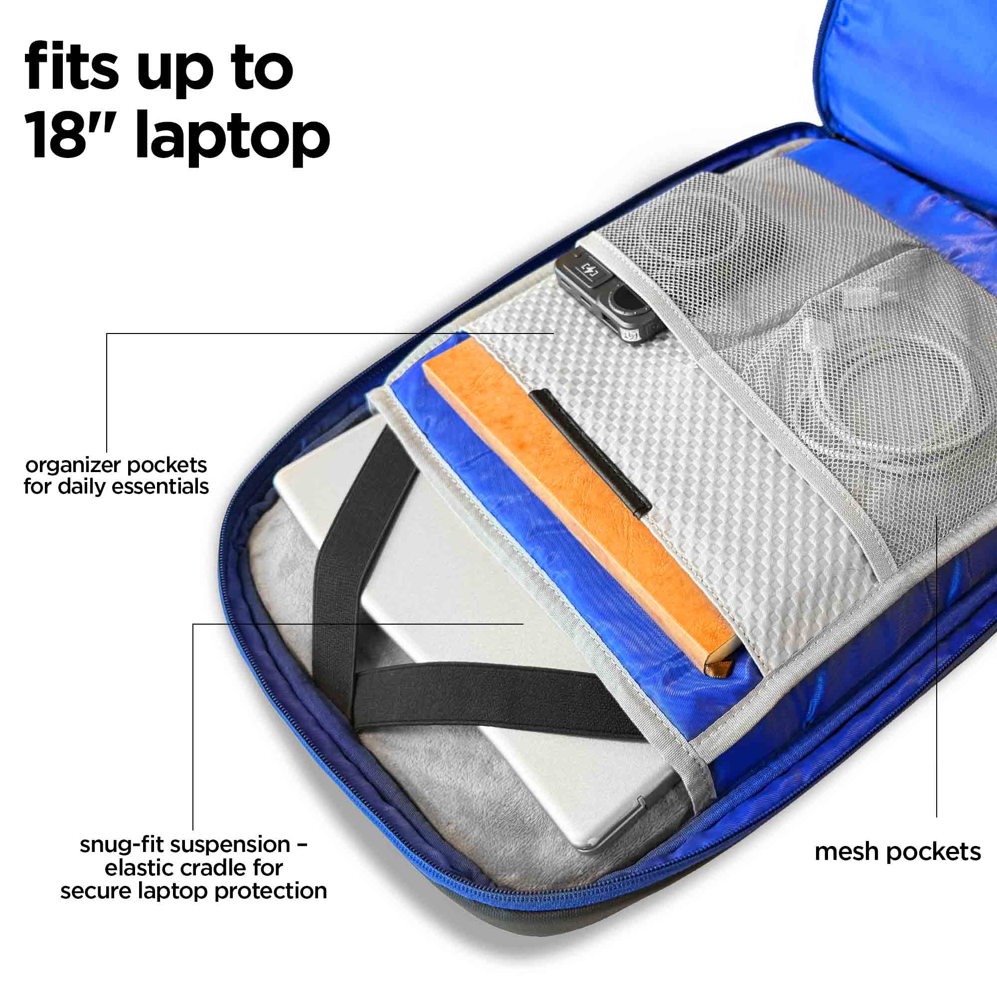 Voyager Edge Backpack (Blue) - Image 5