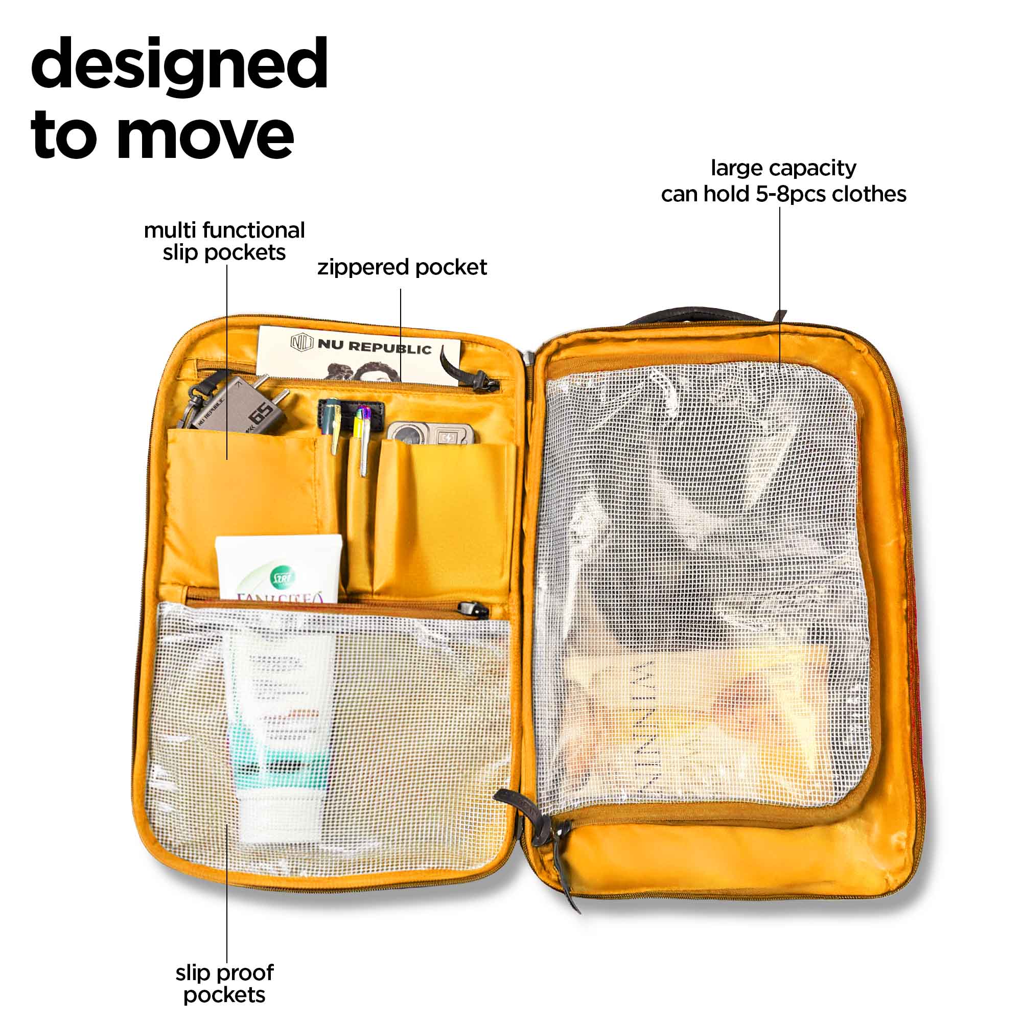 Voyager Edge Backpack (Yellow) - Image 4