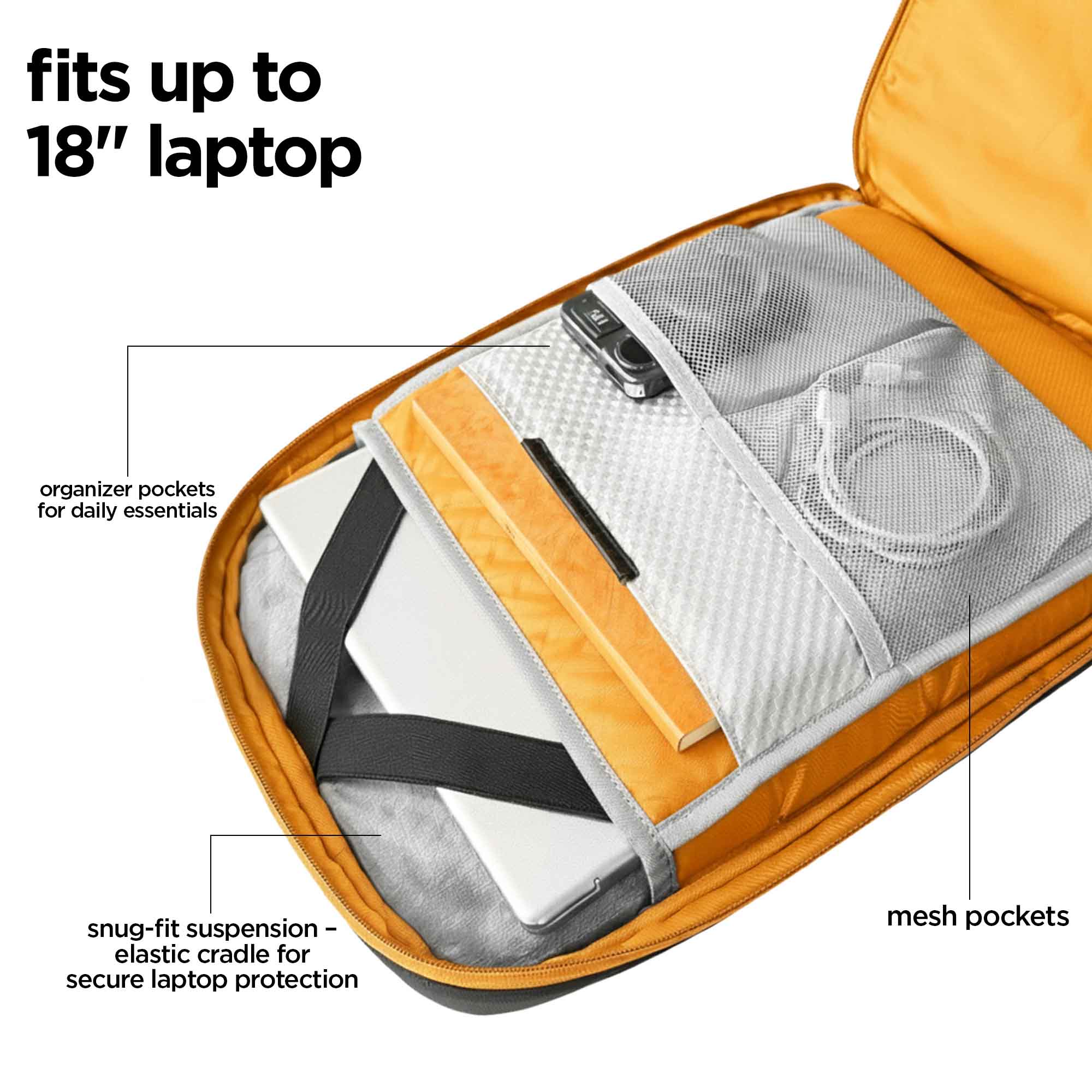 Voyager Edge Backpack (Yellow) - Image 5