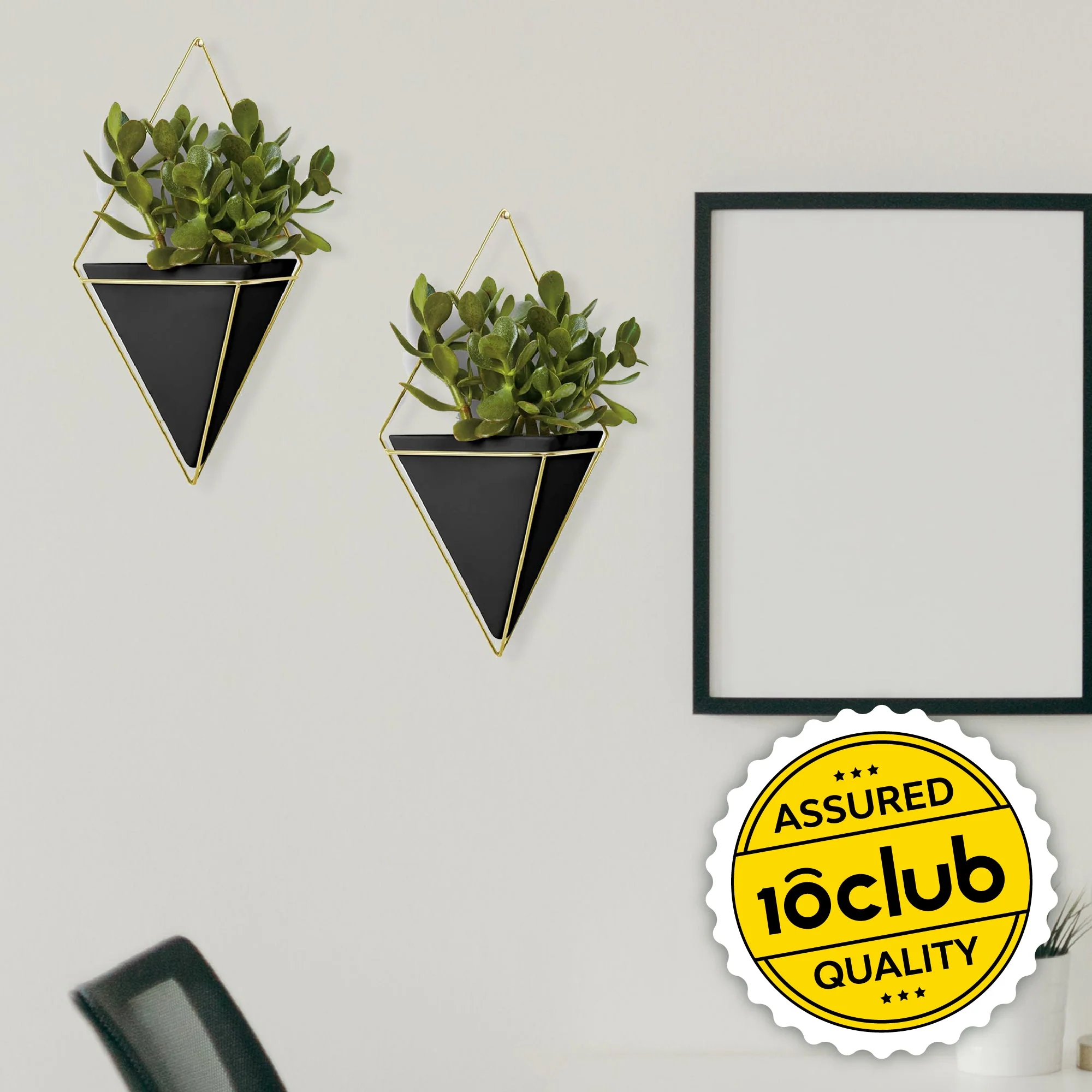 Wall Hanging Pyramid Planter | Set Of 2 - Image 2