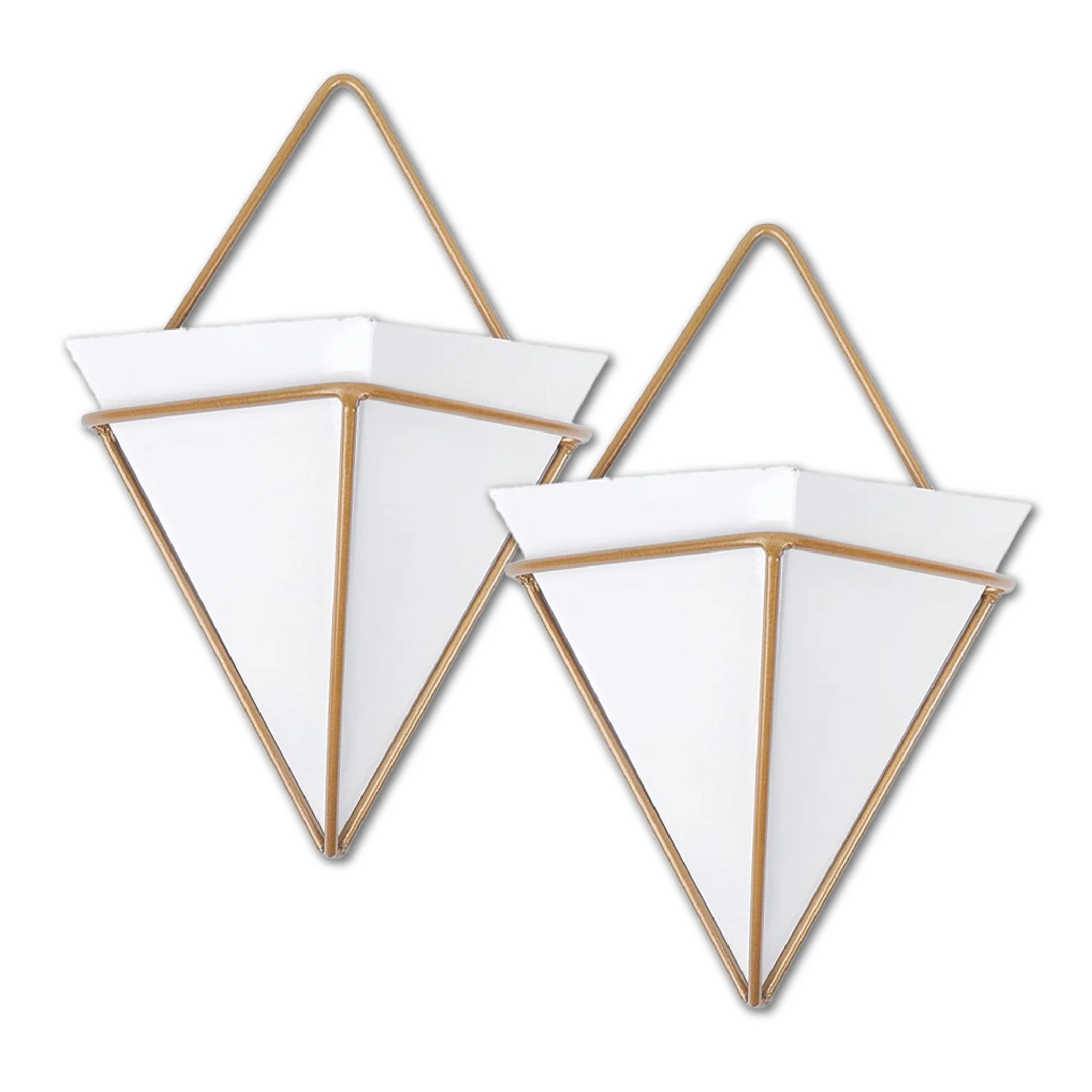Wall Hanging Pyramid Planter | Set Of 2 - Image 8