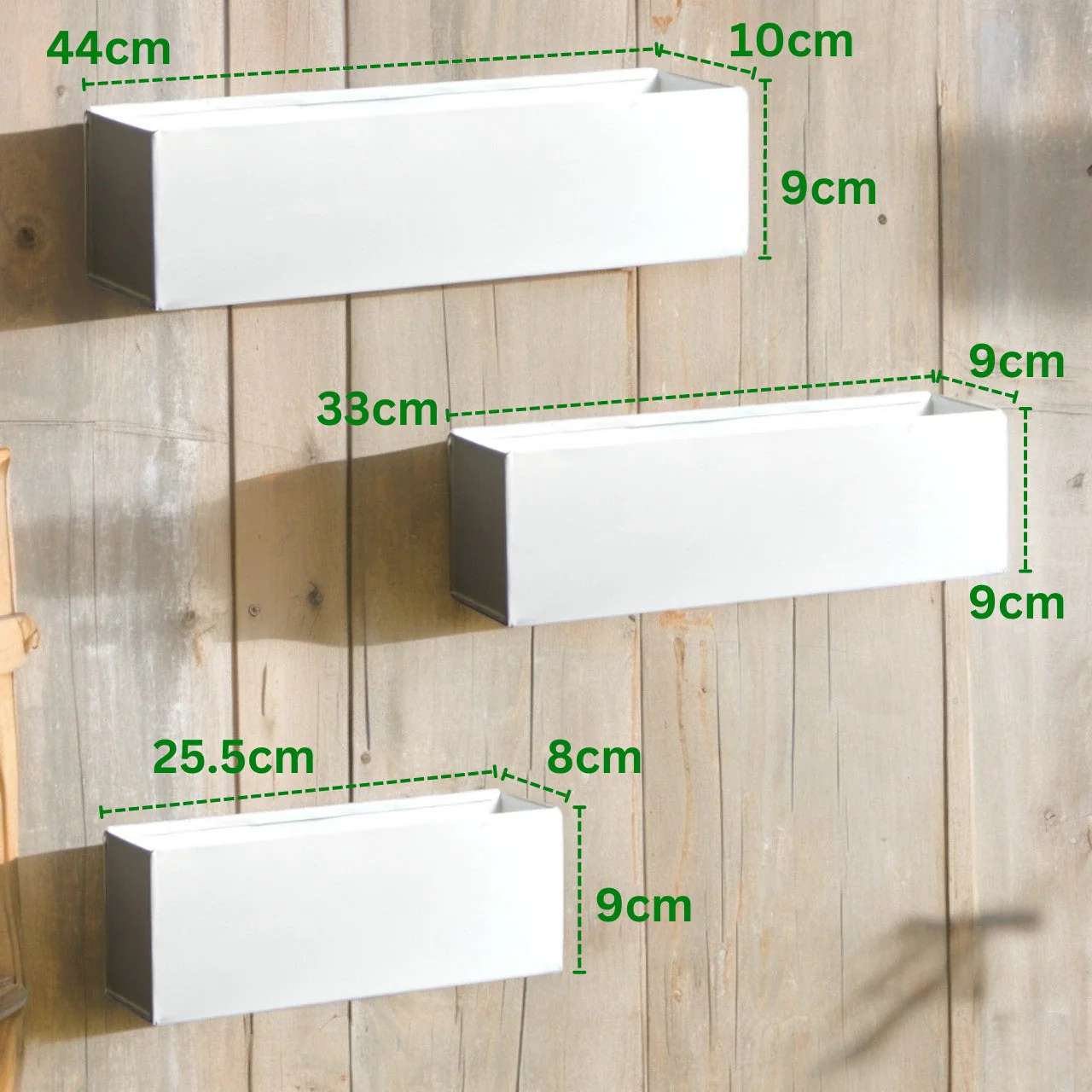 Wall-Mounted Metal Planter Set – Sleek Vertical Garden Style - Image 2